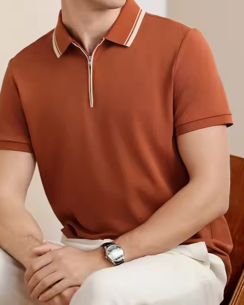 Ridgeway Polohemd mit Reißverschluss